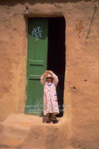 A Girl at the Door Farafra Egypt