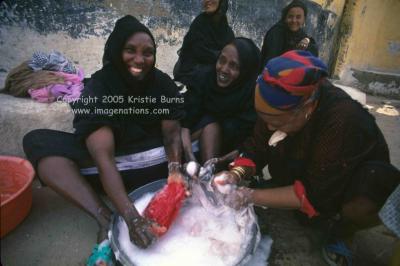 Women Washing in Aswan Egypt